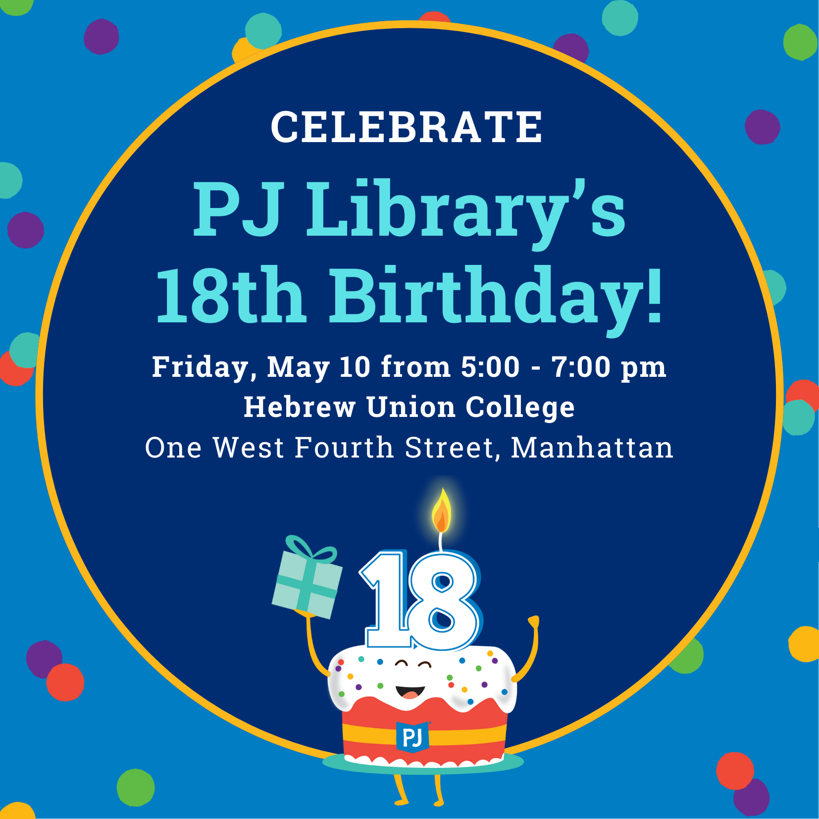 PJ Library in New York 18th Birthday Celebrations: Downtown Manhattan