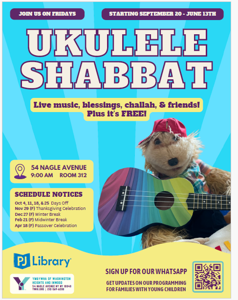Ukulele Shabbat with YM & YWHA of Washington Heights and Inwood Room 312